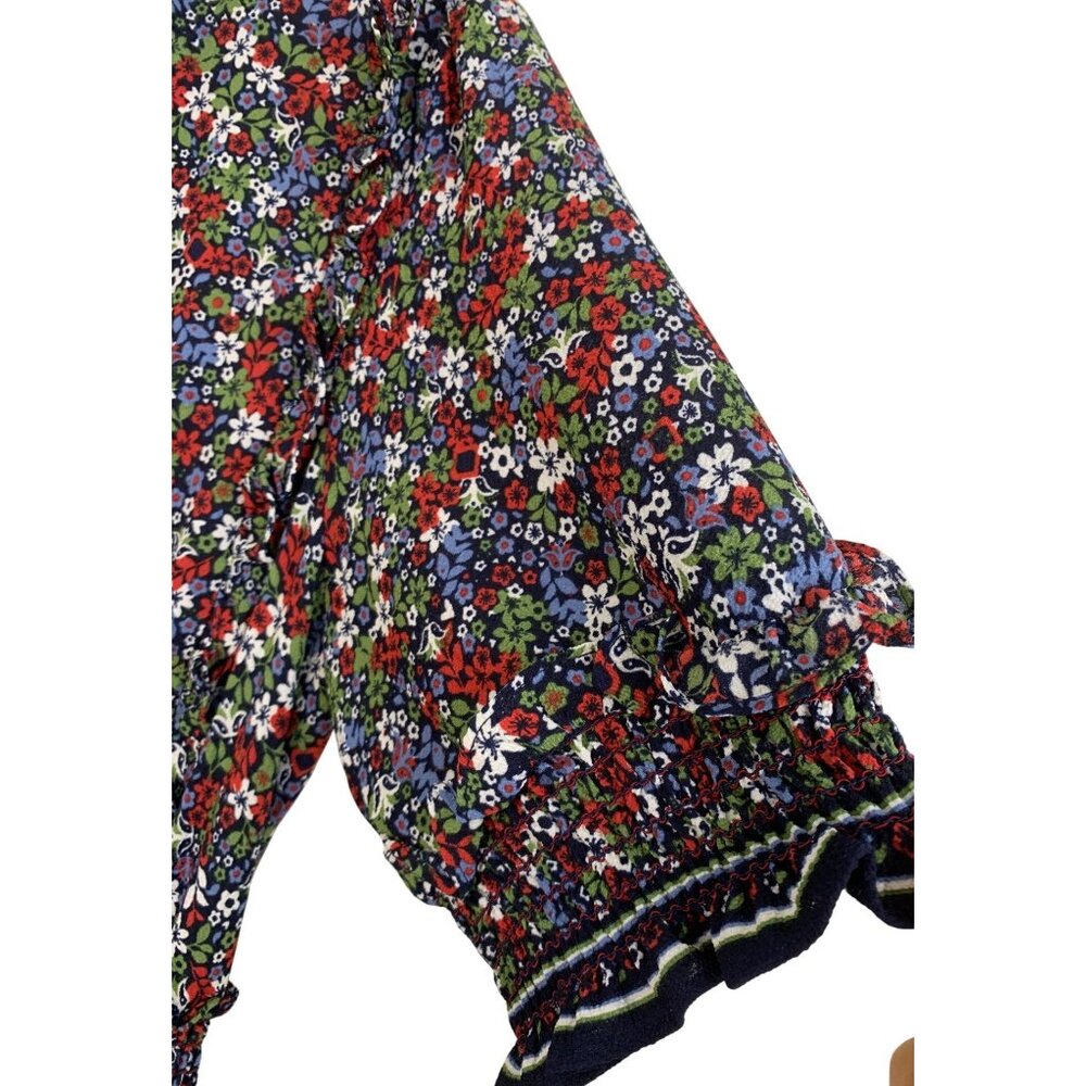 Max Studio Womens Floral Smock Granny Maxi Dress Size M Ditsy 8048 NWT Tiered - Picture 12 of 13
